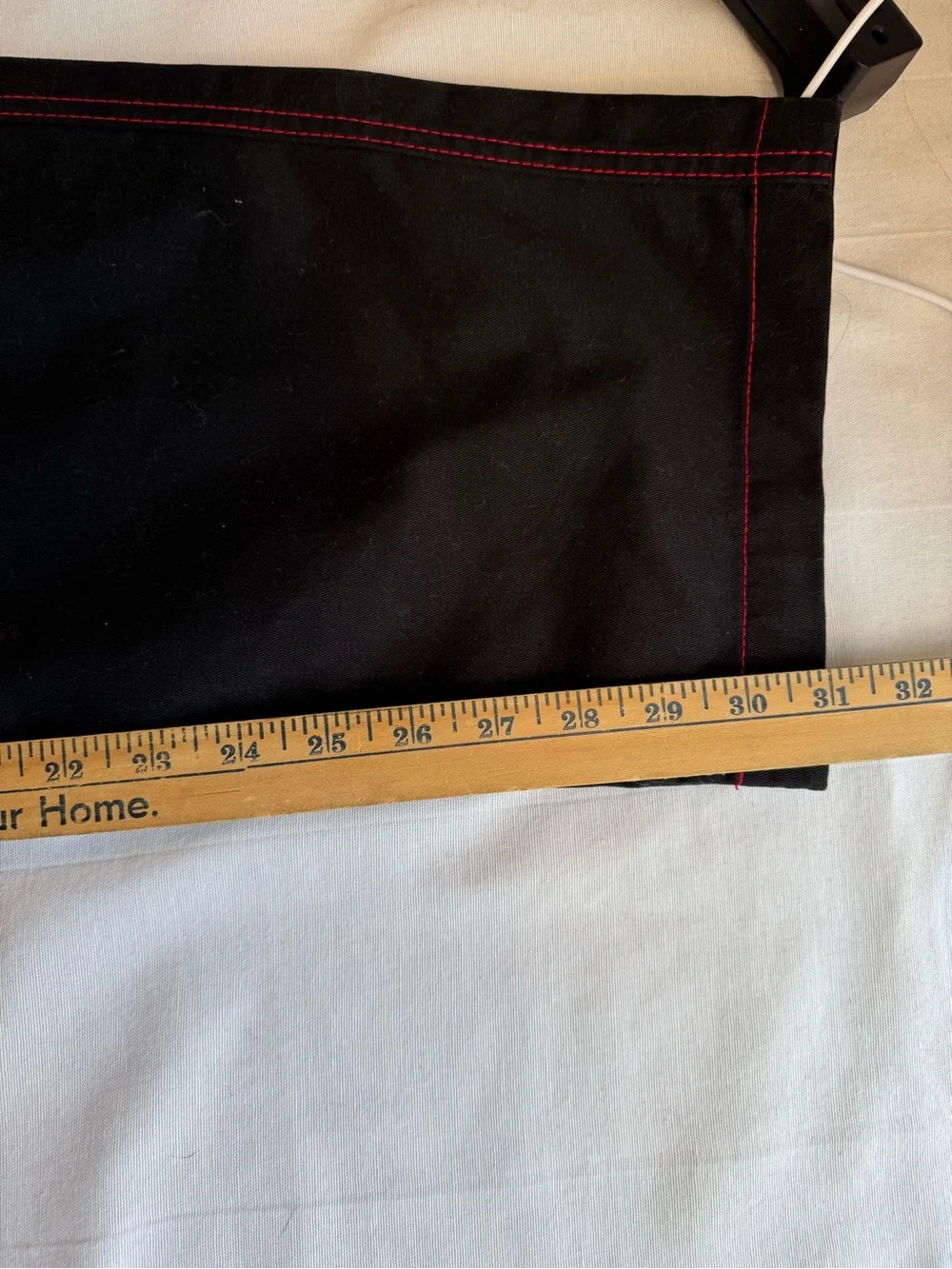 True Religion Style 108335 Black Cargo Pants with Red Stitching Size 34